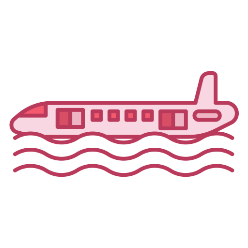 Airplane accident Generic Outline Color icon