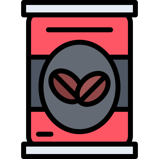 Coffee jar Coloring Color icon