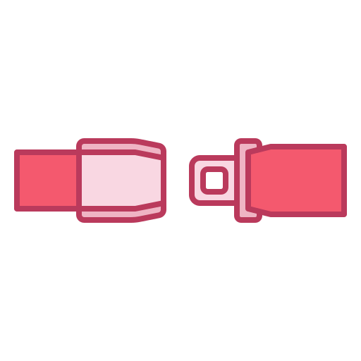 pasy bezpieczeństwa Generic Outline Color ikona