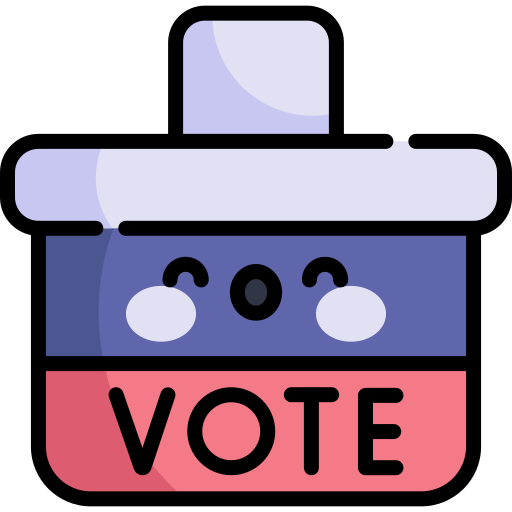 votar Kawaii Lineal color icono