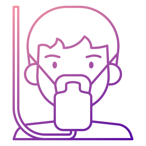 酸素マスク Generic Gradient icon
