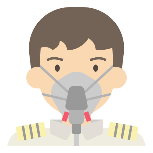 zuurstofmasker Generic Flat icoon