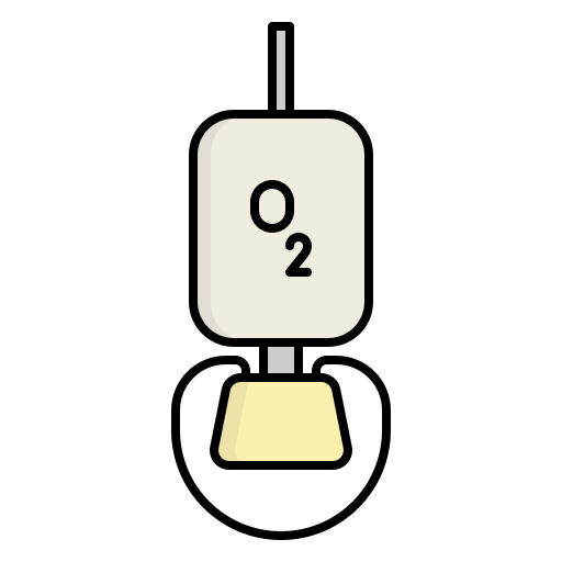 zuurstofmasker Generic Outline Color icoon