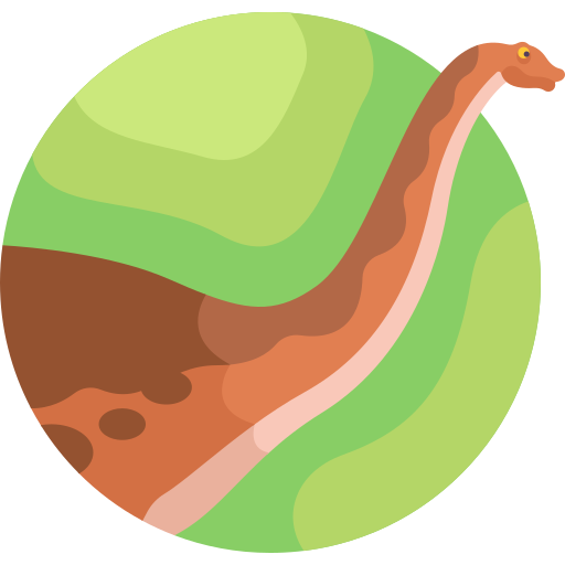 apatosauro Detailed Flat Circular Flat icona
