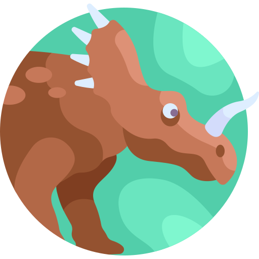 styracosaurus Detailed Flat Circular Flat icona