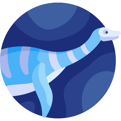 plesiosaurus Detailed Flat Circular Flat icon