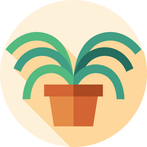 クモの植物 Flat Circular Flat icon