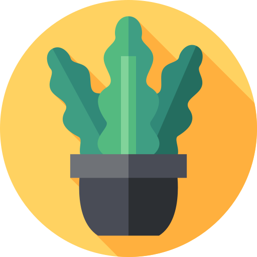 식물 Flat Circular Flat icon