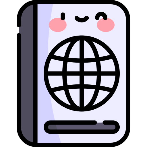 여권 Kawaii Lineal color icon