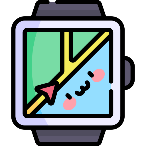 slimme horloge Kawaii Lineal color icoon