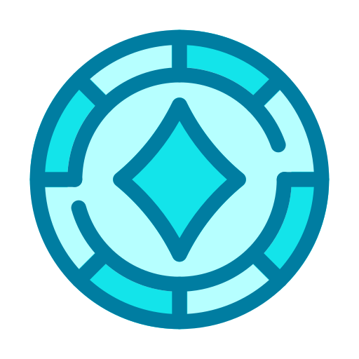 カジノチップ Generic Blue icon