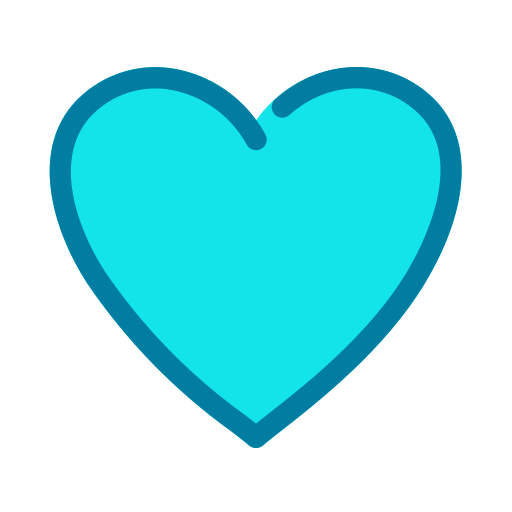 cœur Generic Blue Icône