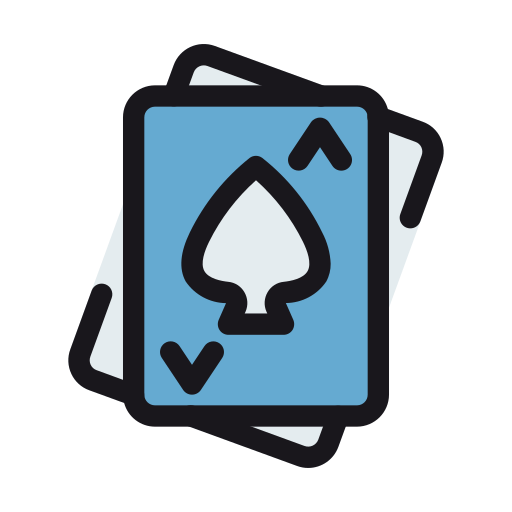 cartas de póquer Generic Outline Color icono