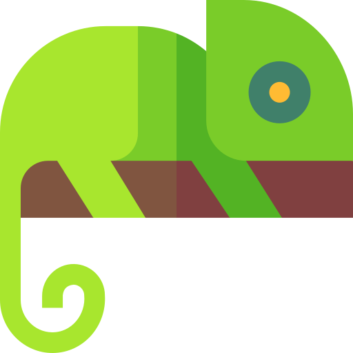 Chameleon Basic Straight Flat icon