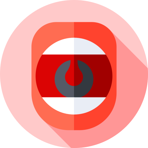 garganta Flat Circular Flat icono