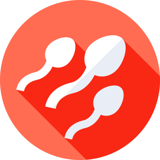 Sperm Flat Circular Flat icon