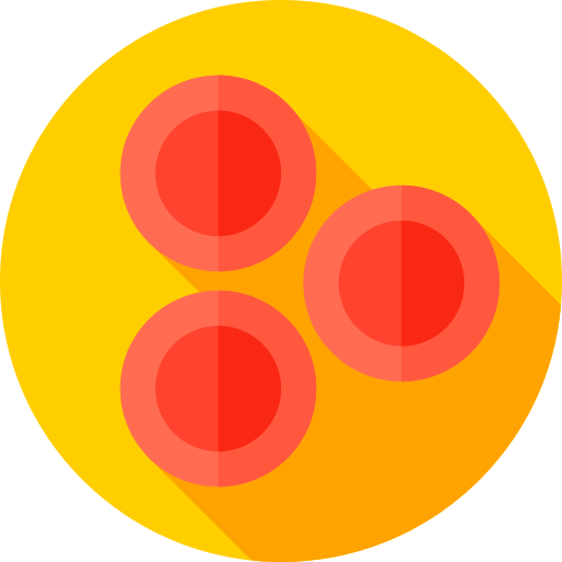 血 Flat Circular Flat icon