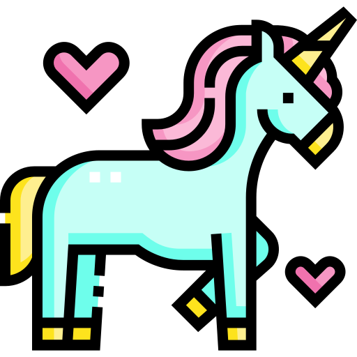 Unicorn Detailed Straight Lineal color icon