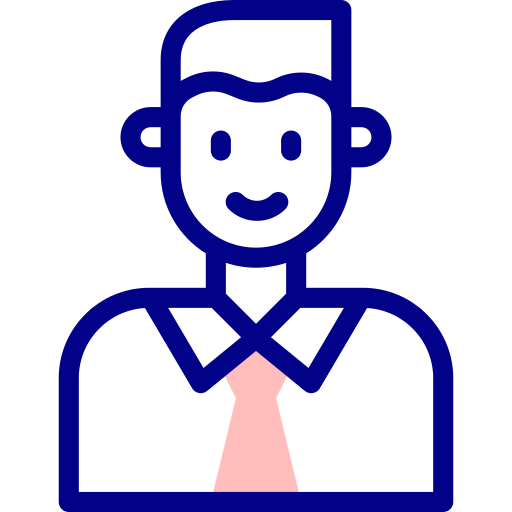 Man Detailed Mixed Lineal color icon