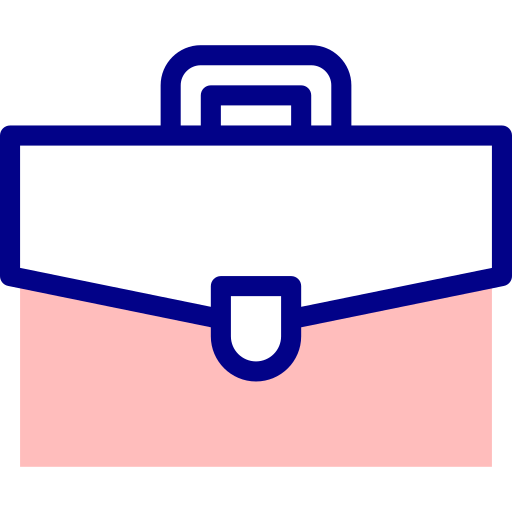 Briefcase Detailed Mixed Lineal color icon