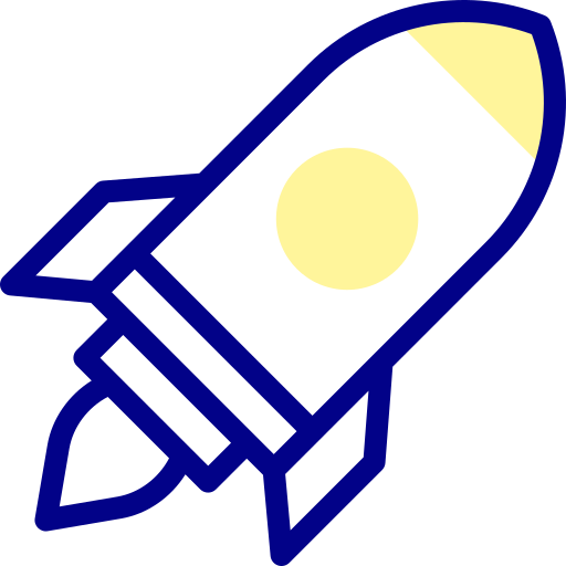 Rocket launch Detailed Mixed Lineal color icon