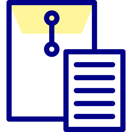 Dossier Detailed Mixed Lineal color icon