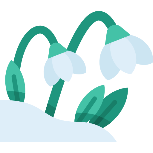 sneeuwklokje Special Flat icoon