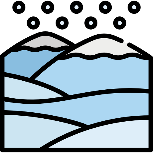montañas Special Lineal color icono
