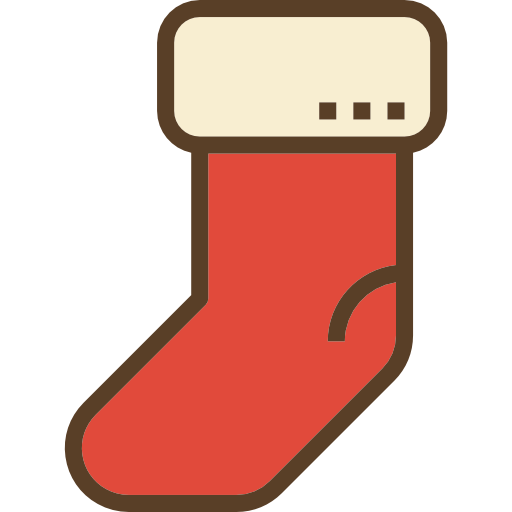 Рождественский носок Becris Lineal color иконка