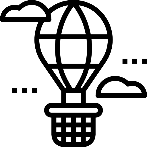 mongolfiera Becris Lineal icona