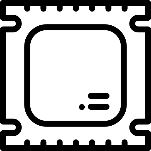 cpu Detailed Rounded Lineal icoon