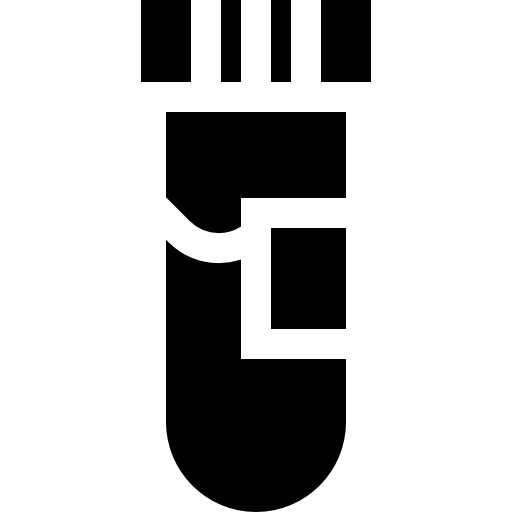 provetta Basic Straight Filled icona