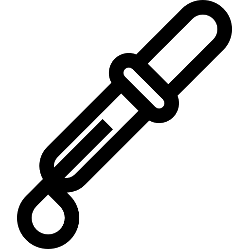 pipeta Basic Straight Lineal icono
