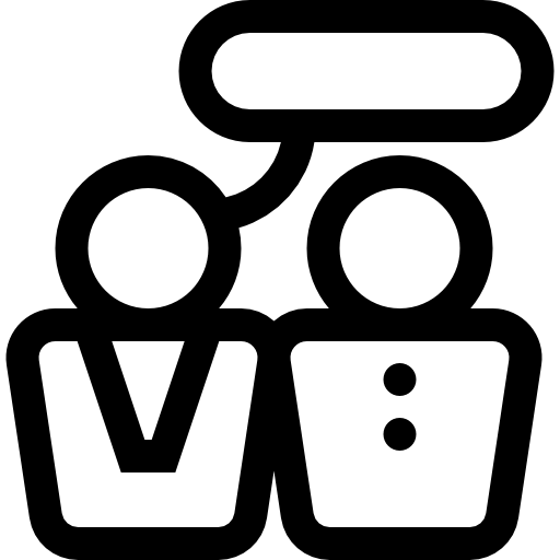 discours Basic Straight Lineal Icône