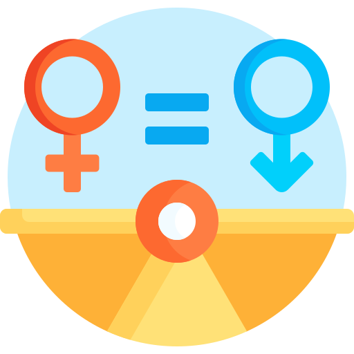 Гендерное равенство Detailed Flat Circular Flat иконка
