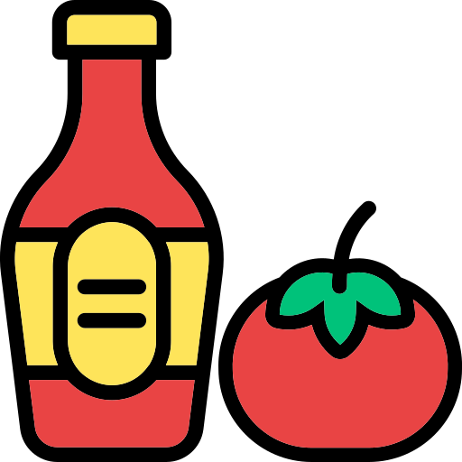 salsa de tomate Generic Outline Color icono
