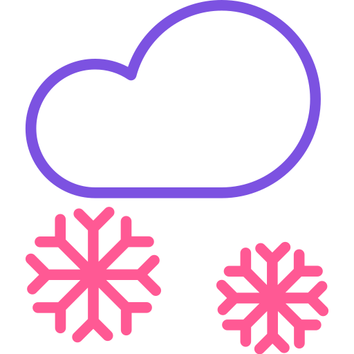 schneebedeckt Generic Outline Color icon