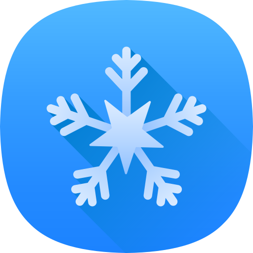 sneeuwvlok Generic Flat Gradient icoon