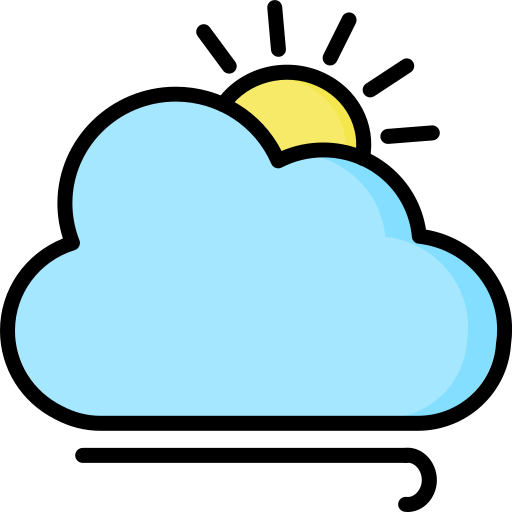 曇り Generic Outline Color icon