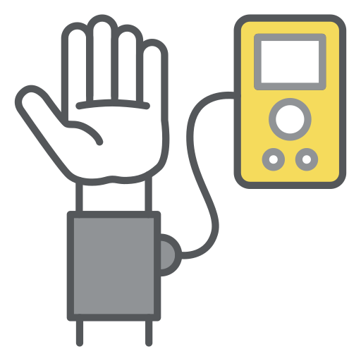 medidor de presión arterial Generic Outline Color icono