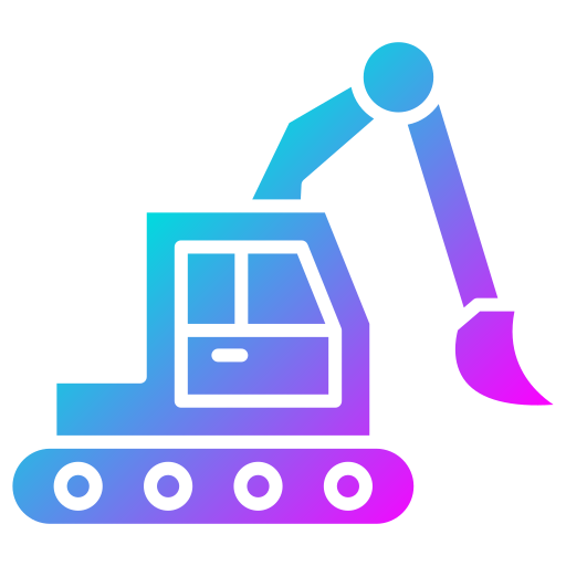 Excavator Generic Flat Gradient icon
