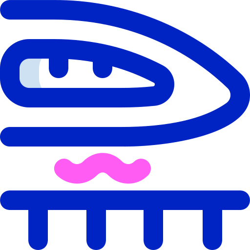 High speed train Super Basic Orbit Color icon