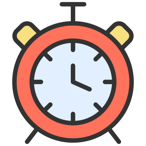 stop horloge Generic Outline Color icoon