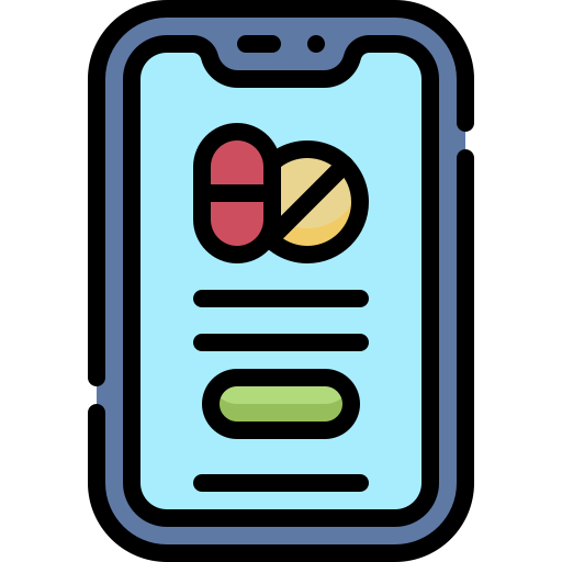 Online pharmacy Generic Outline Color icon