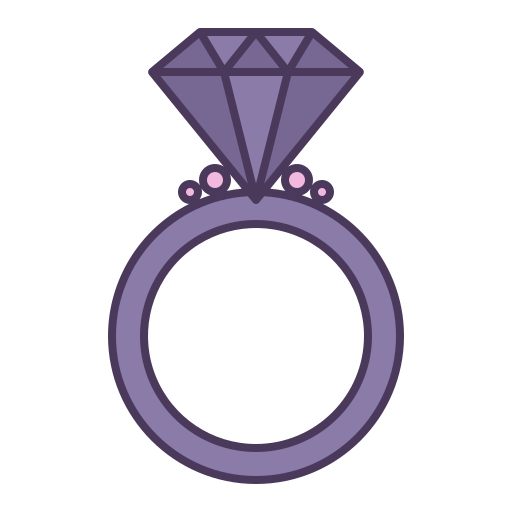 ダイアモンドの指輪 Generic Outline Color icon