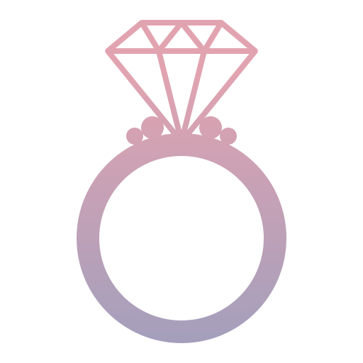anello di diamanti Generic Flat Gradient icona