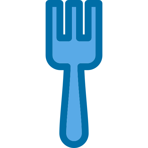 tenedor Generic Blue icono