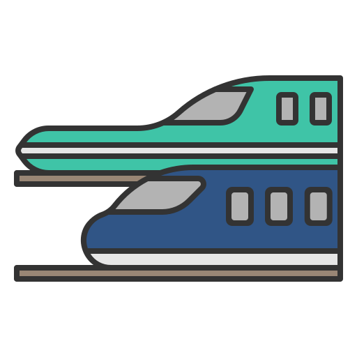 shinkansen Generic Outline Color ikona