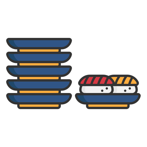 Sushi Generic Outline Color icon