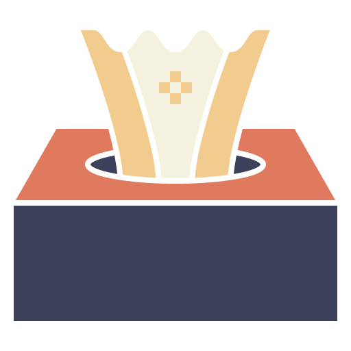 caja de pañuelos Generic Flat icono